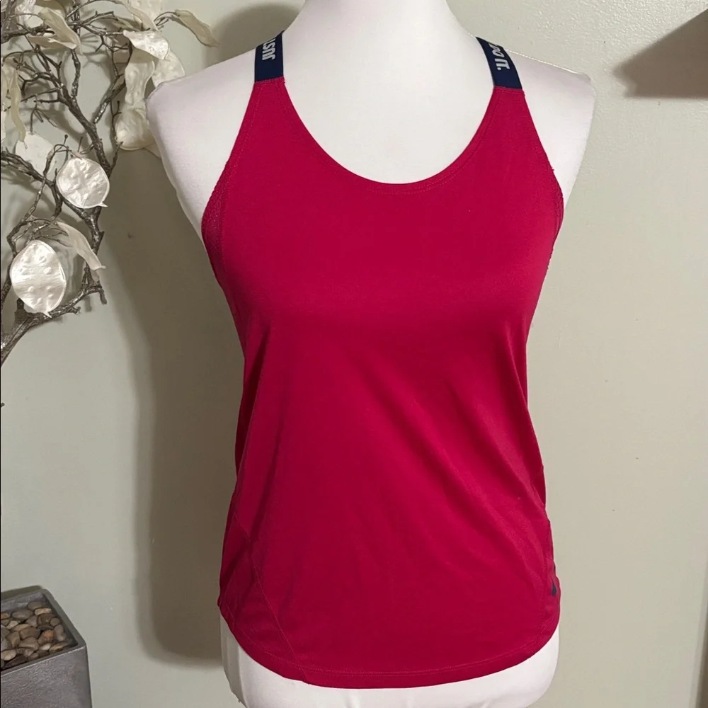 Nike Burgundy Tank Top Navy Straps